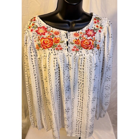 unbranded Tops - Sweet Boho Hippie Top Dreamy Women's Large L Fairy Dollcore Floral Romantic
